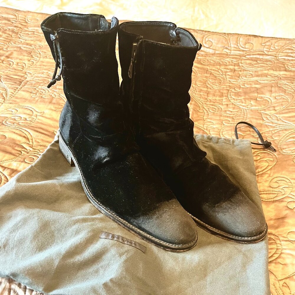 John Varvatos Morrison Sharpei Boots Black Size 10.5